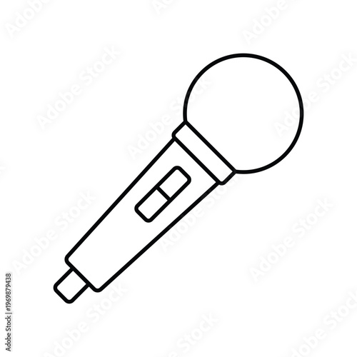 Interview Mic Vector icon which can easily modify or edit