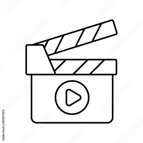 Movie Clapper Vector icon which can easily modify or edit