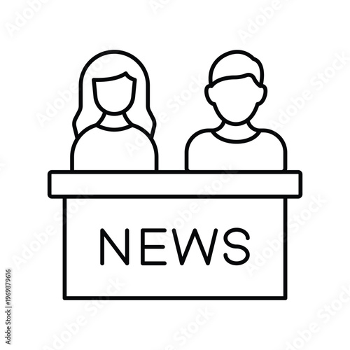 News Panel  Vector icon which can easily modify or edit