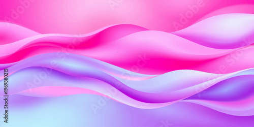 Smooth wavy silk texture creates a luxury abstract background with soft pink and purple flowing curves in a satin fabric design wallpaper