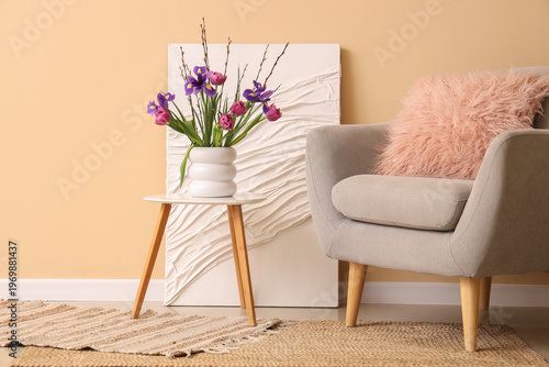 Interior of living room wit...