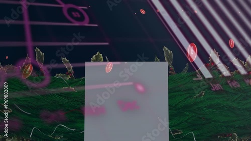 Animation of balls with wales over graphs and digital space