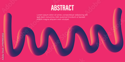 Abstract flowing wave design with neon glow on vibrant gradient background for modern branding