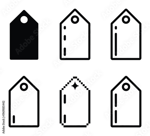 Set of Price Tags Vector Illustration