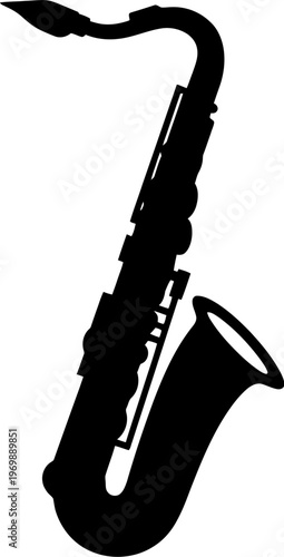 Saxophone silhouette