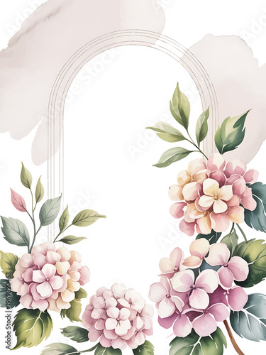 elegant floral wedding invitation template design, minimal watercolor wedding save the date card, modern botanical wedding invitation layout, Wedding cards, Floral wedding cards	
