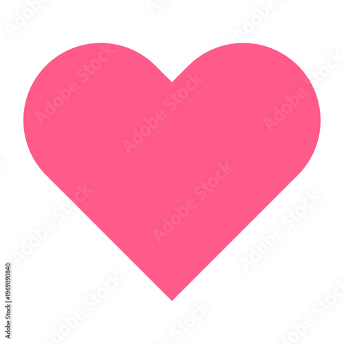 ピンクハートアイコン ベクター素材