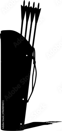 Elegant Arrow Quiver, Black and White