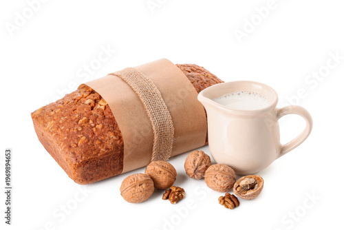 Delicious walnut loaf cake ...