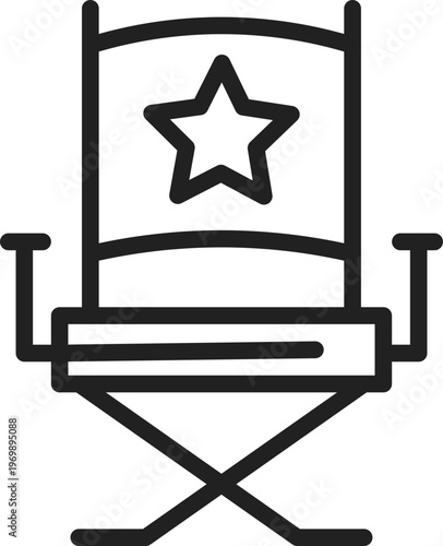 Film Director Chair Icon