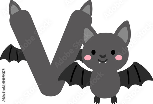 알파벳 V 흡혈박쥐