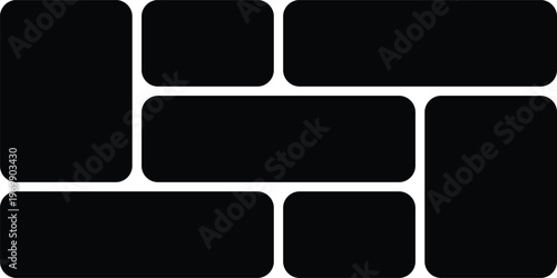 Black Minimalist Mosaic Grid Photo Collage Template