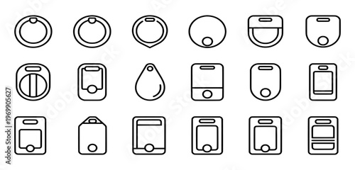 Collection of various smartwatch designs and shapes