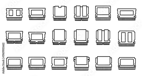 Various computer sd card slots and readers