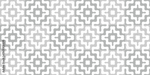 Seamless Grey and White Geometric Pattern Background