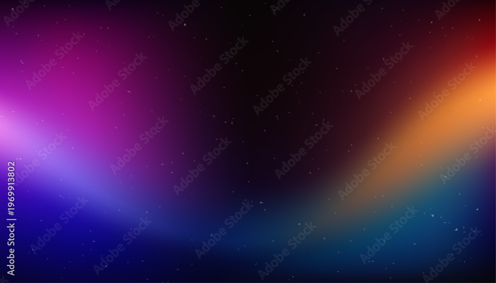 Fototapeta premium Film Light Gradient Overlay Background with Colorful Light Leak and Vintage Dust Grain