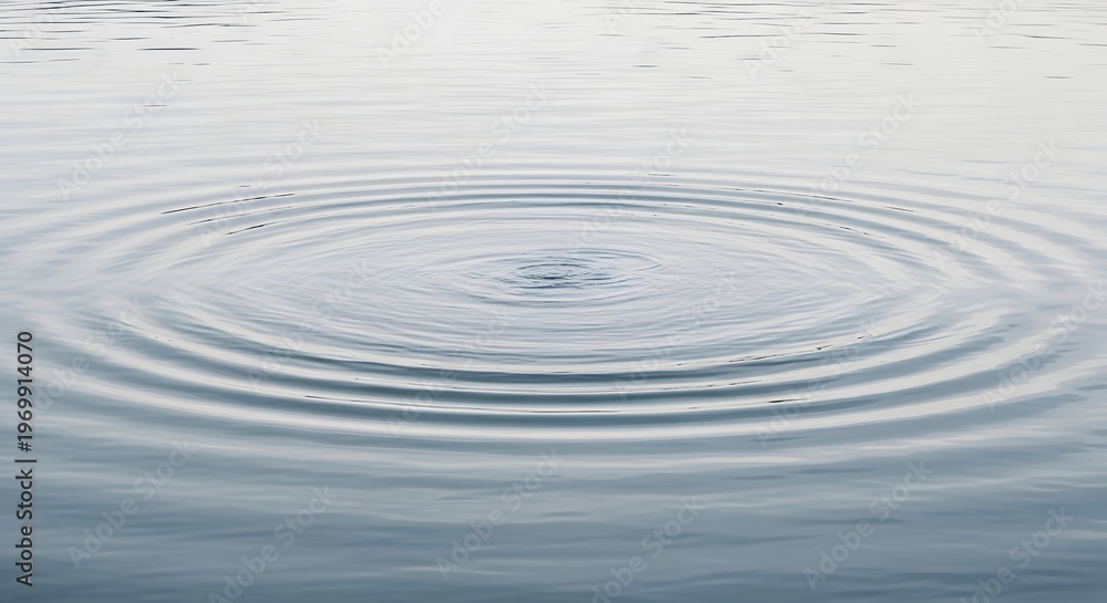 Fototapeta premium Water ripples concentric waves and calm surface