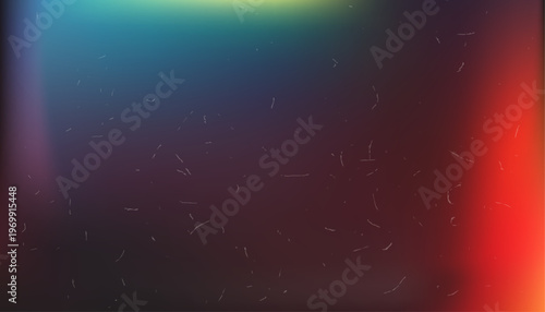 Cinematic film light gradient frame background with vintage dust texture