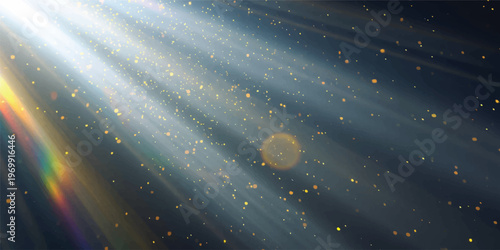 A deep blue abstract space background featuring a bright nebula, glowing stars, and a distant galaxy within the dark cosmic night sky