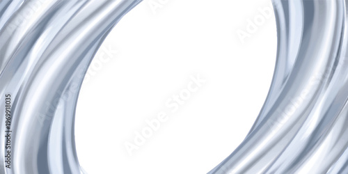 A clean blue abstract background featuring a wavy satin design with artistic motion curves and a digital vector pattern for a business banner wallpaper