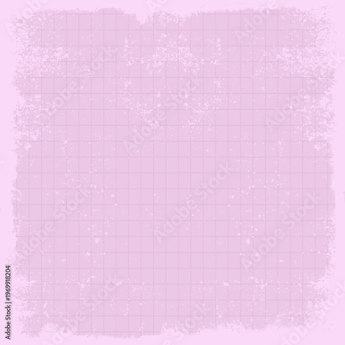 Pink Distressed Grid Digital Paper, Vintage Aesthetic Blueprint Texture for Junk Journal