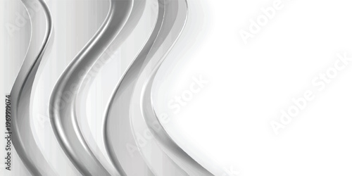 Abstract black and white wave background featuring a 3d vector curve design with flowing lines and a motion pattern for a modern business wallpaper concept