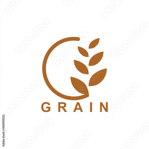 wheat / grain icon symbol logo design