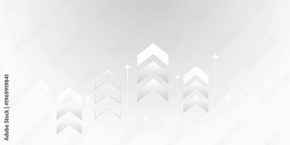Fototapeta premium Business finance white background growth global technology charts stock market trading investment trends profits revenue
