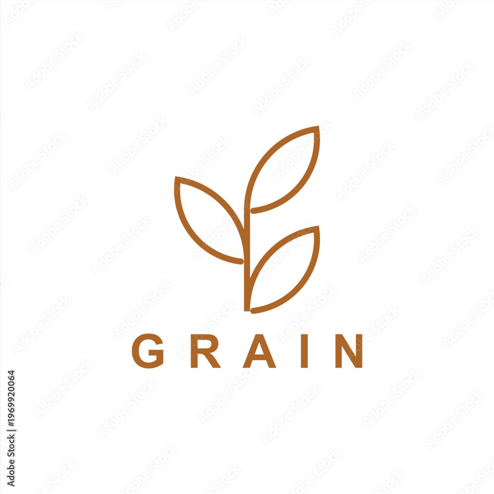 Fototapeta premium wheat / grain icon symbol logo design