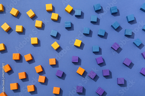 Colorful building cubes on ...