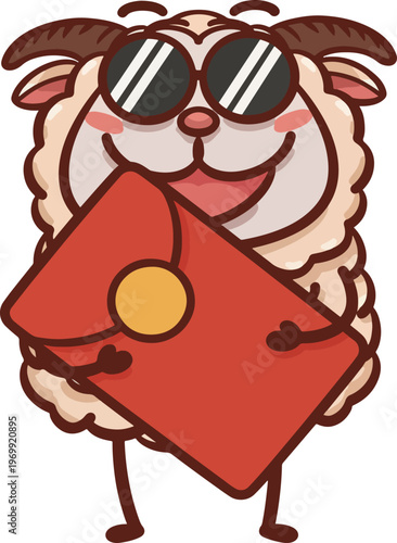 Hand-drawn Cute Cartoon Sheep Illustration Series
