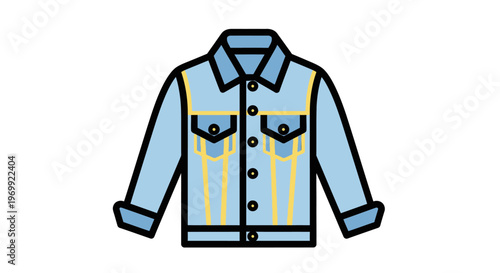Light Blue Denim Shirt Front View.