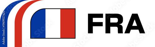 France Football Flag Badge