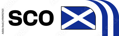 Scotland Football Flag Badge