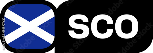 Scotland Flag Tournament Badge