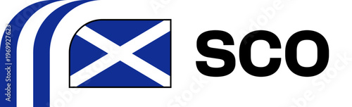 Scotland Football Flag Badge