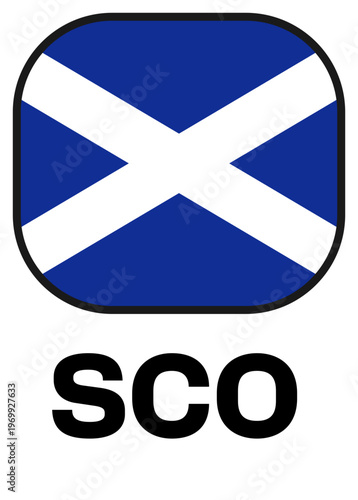 Scotland Tournament Flag Badge
