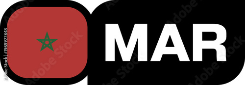 Morocco Flag Tournament Badge