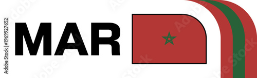 Morocco Football Flag Badge