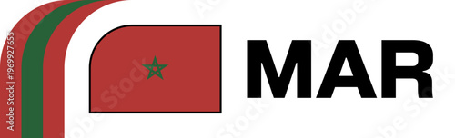 Morocco Football Flag Badge