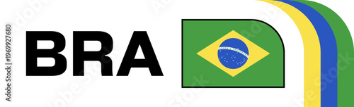 Brazil Football Flag Badge
