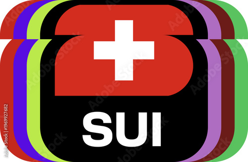 Switzerland Flag Plaque Layered