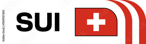 Switzerland Football Flag Badge