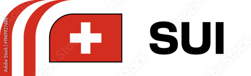 Switzerland Football Flag Badge