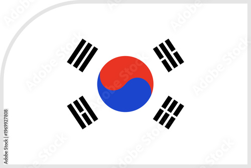 Korea Republic Flag Tournament Badge