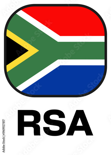South Africa Tournament Flag Badge