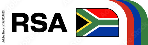 South Africa Football Flag Badge