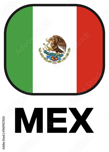 mexico Tournament Flag Badge