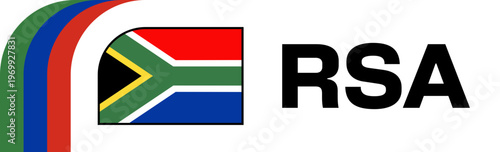 South Africa Football Flag Badge