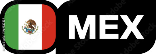 mexico Flag Tournament Badge